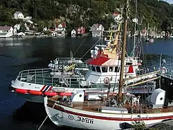 View of the village harbour