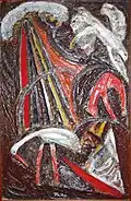 "Heron", 1978, cement and acrylics over wood, CCTS