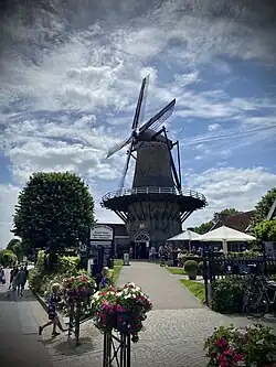 Molen De Brak windmill in Sluis, built 1739. Served as a defensive structure and was the first stone mill in Sluis.