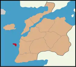 Location of Bozcaada