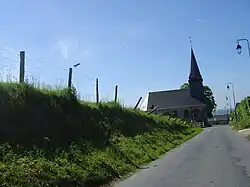 The church in Villers-sur-Auchy