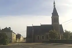 The church in La Chapelle-Rainsouin