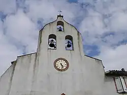 The church in Lacourt-Saint-Pierre