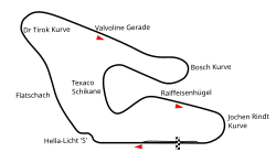 The Österreichring (last modified in 1977)