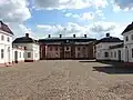 View of the courtyard towards the south