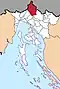 The location of the Municipality of Čabar