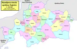 Location of Čajniče