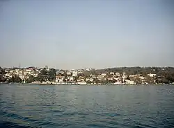 Emirgan seen from the Bosphorus.