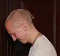 An ISKCON devotee with a shikha