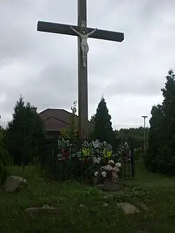 Wayside cross in Żuławka