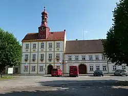Svobody Square with the town hall