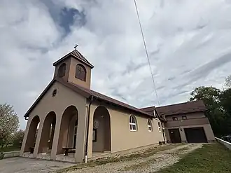 Side facade of the church