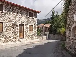 The main street of the village, leading to the square