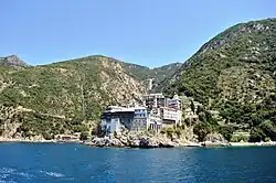 Gregoriou Monastery, one of the 20 monasteries on Mount Athos