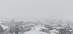 The town of Liti in the winter