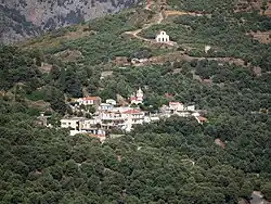 View of Rodovani, Crete, from the west.