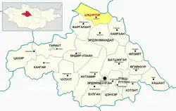 Tsetserleg District in Arkhangai Province