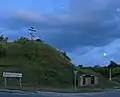 Fortress hill with the remains of a 1000-year-old rampart