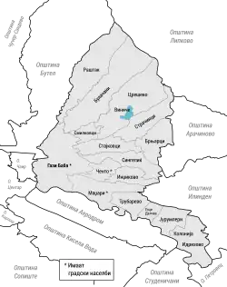 Location in Gazi Baba Municipality