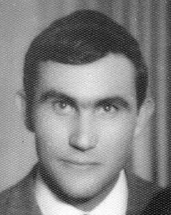 Black and white headshot of Vladimir Grozdanović (born 1937), former Yugoslav sports shooter.