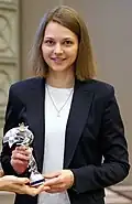 World no. 8 Anna Muzychuk played on board two for Ukraine
