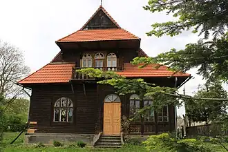 A wooden villa on Kurbasa Street