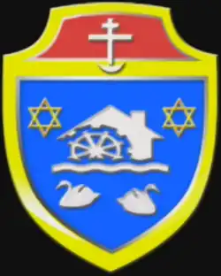 Coat of arms of the village of Maramonovka, Moldova