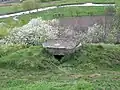 Machine gun nest type "Barbet" №380 in an old rampart. Monument of history and technology