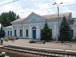 Railway station in Druzhkivka