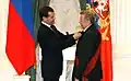 Presentation of the Order "For Merit to the Fatherland", 1st class (November 2, 2009)