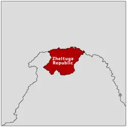 Location of Zheltuga Republic