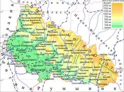 Lowland region in Zakarpattia Oblast