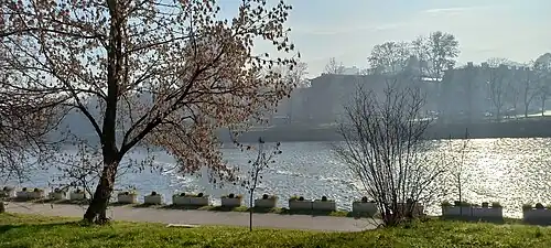 "Ušće" promenade along the Bosna River
