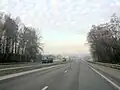 E40 road on Ukrainian highway Kyiv-Zhytomyr