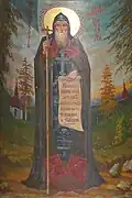 Saint Methody of Pochaiv Lavra, wearing an Archimandrite's mandyas.