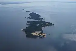 Islands of Asafovy Gory on the Gorky Reservoir