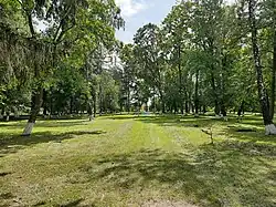 Park of the village of Podillya. Chortkiv district, Ternopil region