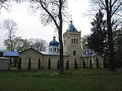 Former Rzewuski palace in Pohrebyshche (now a church)