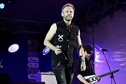(L-R) Lead Vocalist Roman Chernitsyn and Maxim Postelniy (guitar)