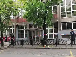 Photo of the Vladislav Ribnikar Elementary School, taken in May 2023