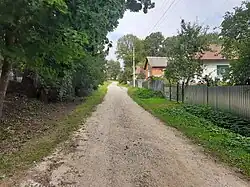 Village Street Travotoloky Ternopil district, Ternopil region