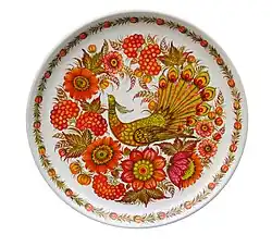 A decorated plate