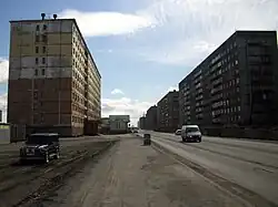 Laureatov street apartment blocks