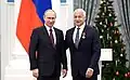 Spivakov is awarded by Putin, 22 December 2014