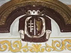 Coat of arms of Maria Mohylanka and Mykola Potocki
