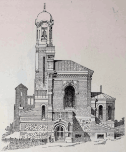 Side facade