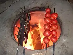 Baked vegetables