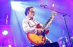 Ehud Banai performing in a live concert.