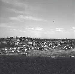 The British military camp on the edge of Kibbutz Ramat David, in early January 1940