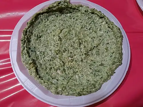 Levantine Baqdunsieh, made with lemon juice, tahini, and parsley